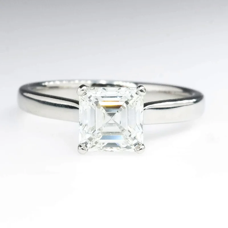 Ladies striking eternity wedding rings -GIA 1.51ct VS1/H Asscher Diamond Engagement Ring in Platinum