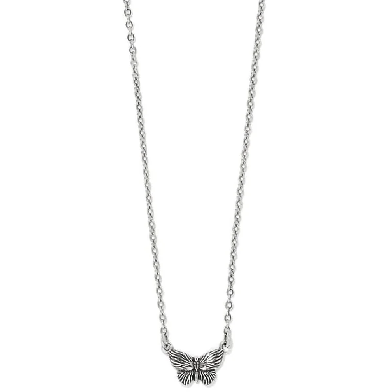 Ladies Necklaces with Brown Astrophyllite-Brighton : Bloom Petite Butterfly Necklace