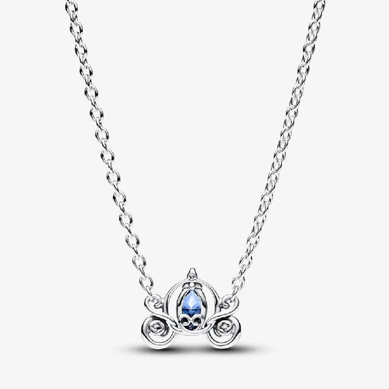 Ladies Necklaces for Pioneer Glow-PANDORA : Disney Cinderella's Carriage Collier Necklace - Sterling Silver