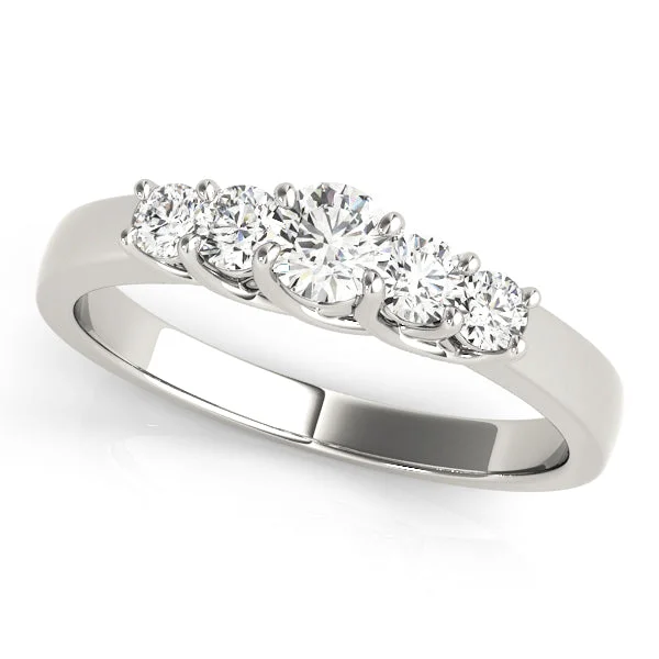 Ladies simple curved wedding rings -Fancy Shape Diamond Wedding Ring