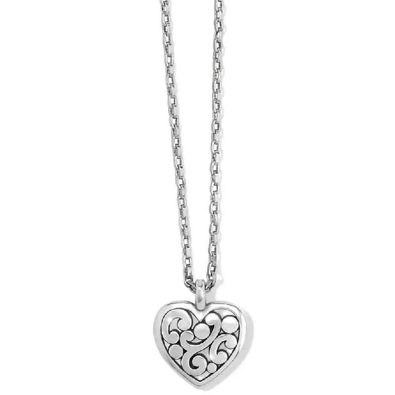 Ladies Necklaces with Coral Shine-Brighton : Contempo Heart Petite Necklace