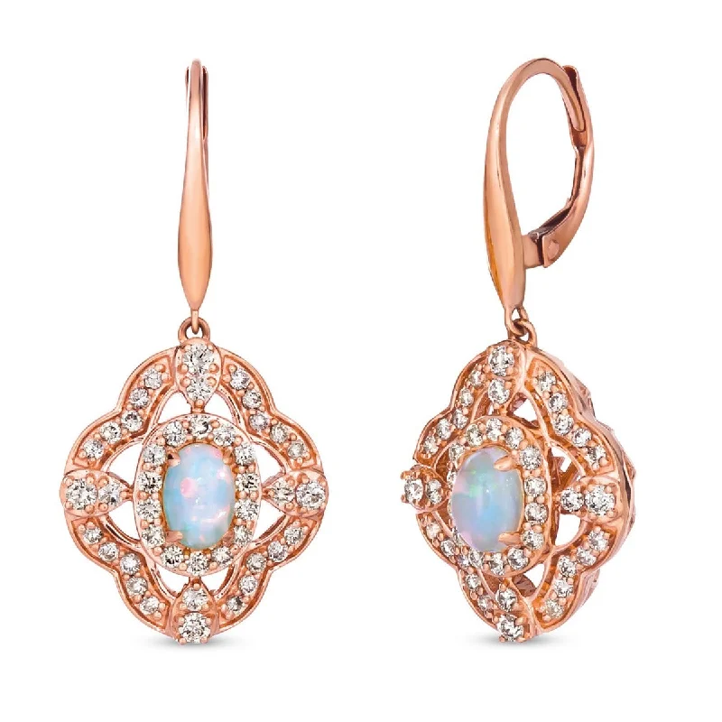 Ladies engraved sentiment earrings -Le Vian Creme Brulee® Opal and Diamond Earrings TRLD 50