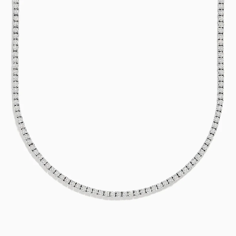 Ladies Necklaces for Lawyer Spark-14K White Gold Diamond Necklace